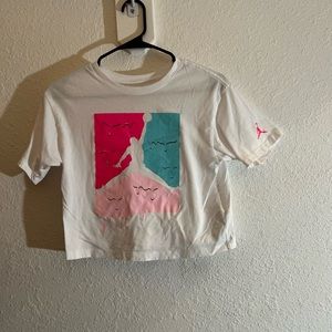 Jordan girls sz m 10/12 crop top